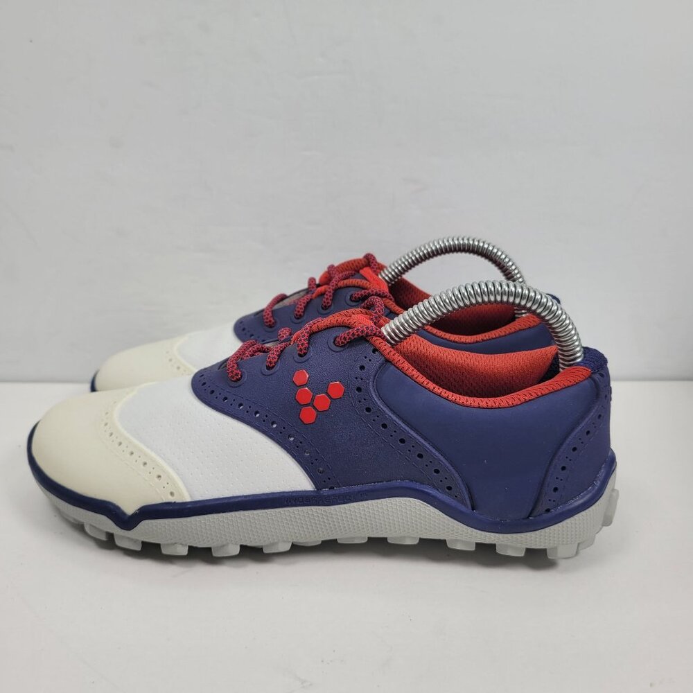 Vivobarefoot Linx Women's Blue White Red Golf Shoes US Size 6 EU 36 - Picture 2 of 8